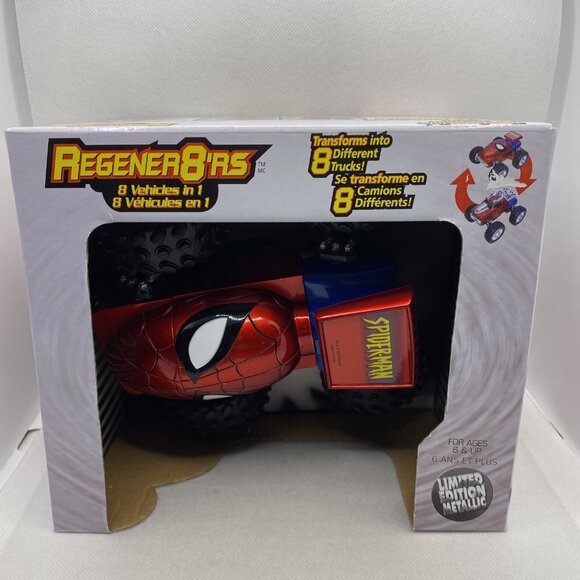 The Amazing Spider-Man Regener8’rs 8 Vehicles In 1 Toy Vehicle Car Marvel - Picture 14 of 16